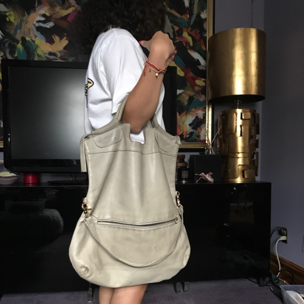 Foley + Corinna leather Mid-City fold over tote
